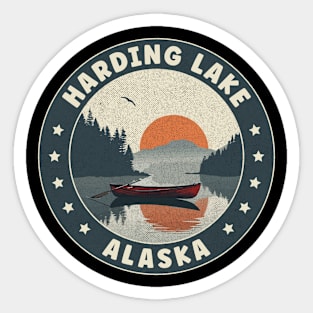 Harding Lake Alaska Sunset Sticker
